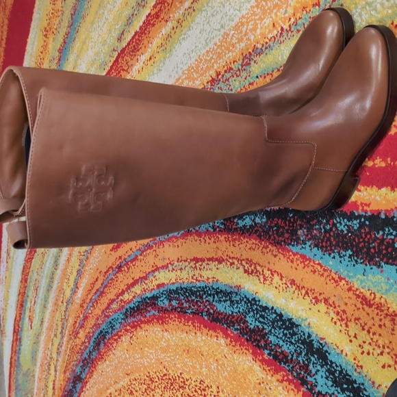 Tory Burch Shoes - Tory Burch Brown Knee-High riding boots Leather